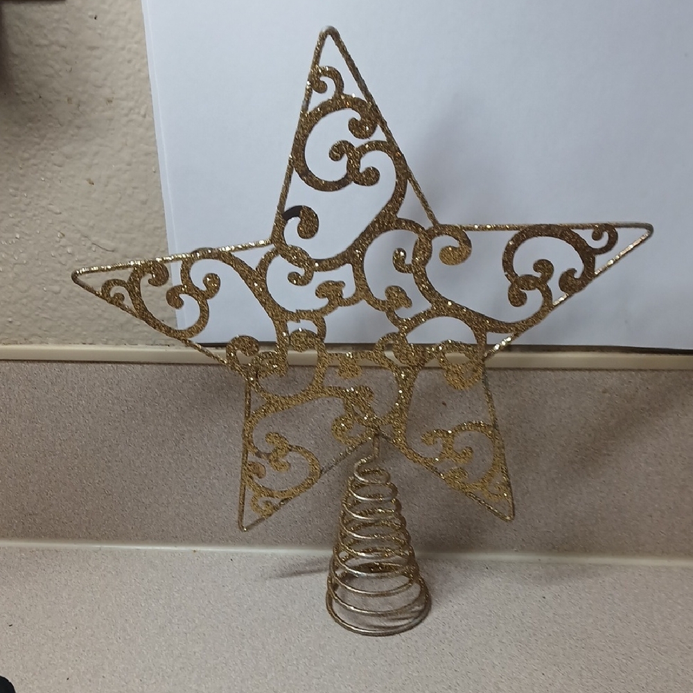 Gold Star Tree Topper
